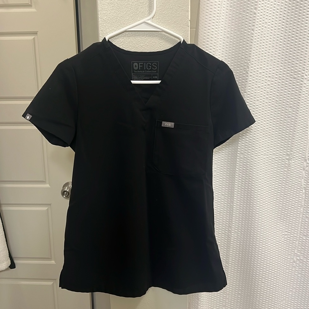 Figs XXS Catarina top Black